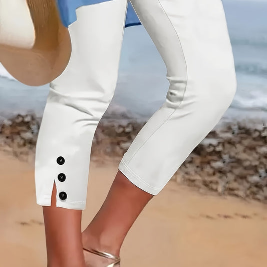 Clara Polished Stretch Capri