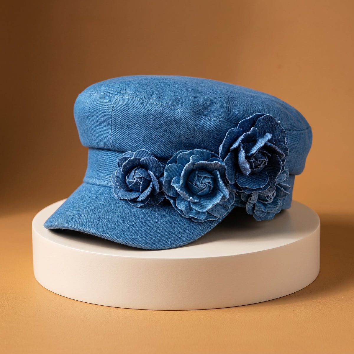 Peony Denim Hat
