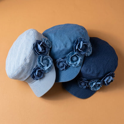 Peony Denim Hat
