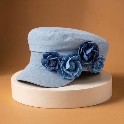 Peony Denim Hat