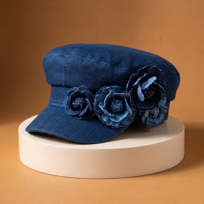 Peony Denim Hat
